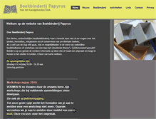 Tablet Screenshot of boekbinderij-papyrus.nl